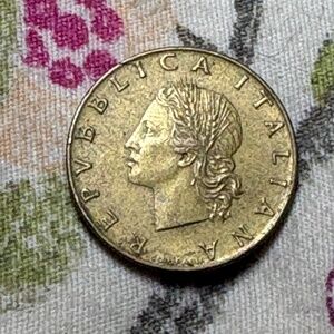 🇮🇹 1957 Italy 20 Lire — Republic of Italy — Bronzital — Ceres / Oak Leaves